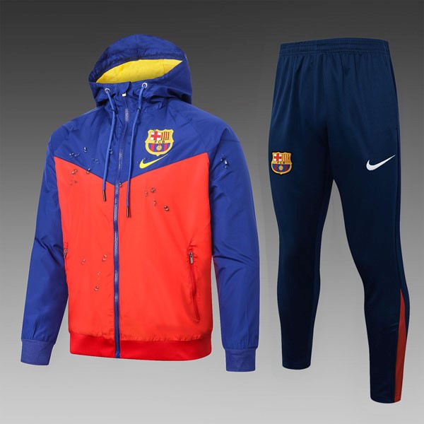 Rompevientos Barcelona Conjunto Completo 2025/26 Azul Rojo